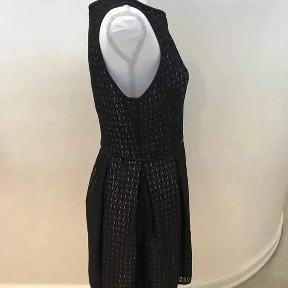 NWT max studio black sleeve dress lace overlay - Picture 4 of 7